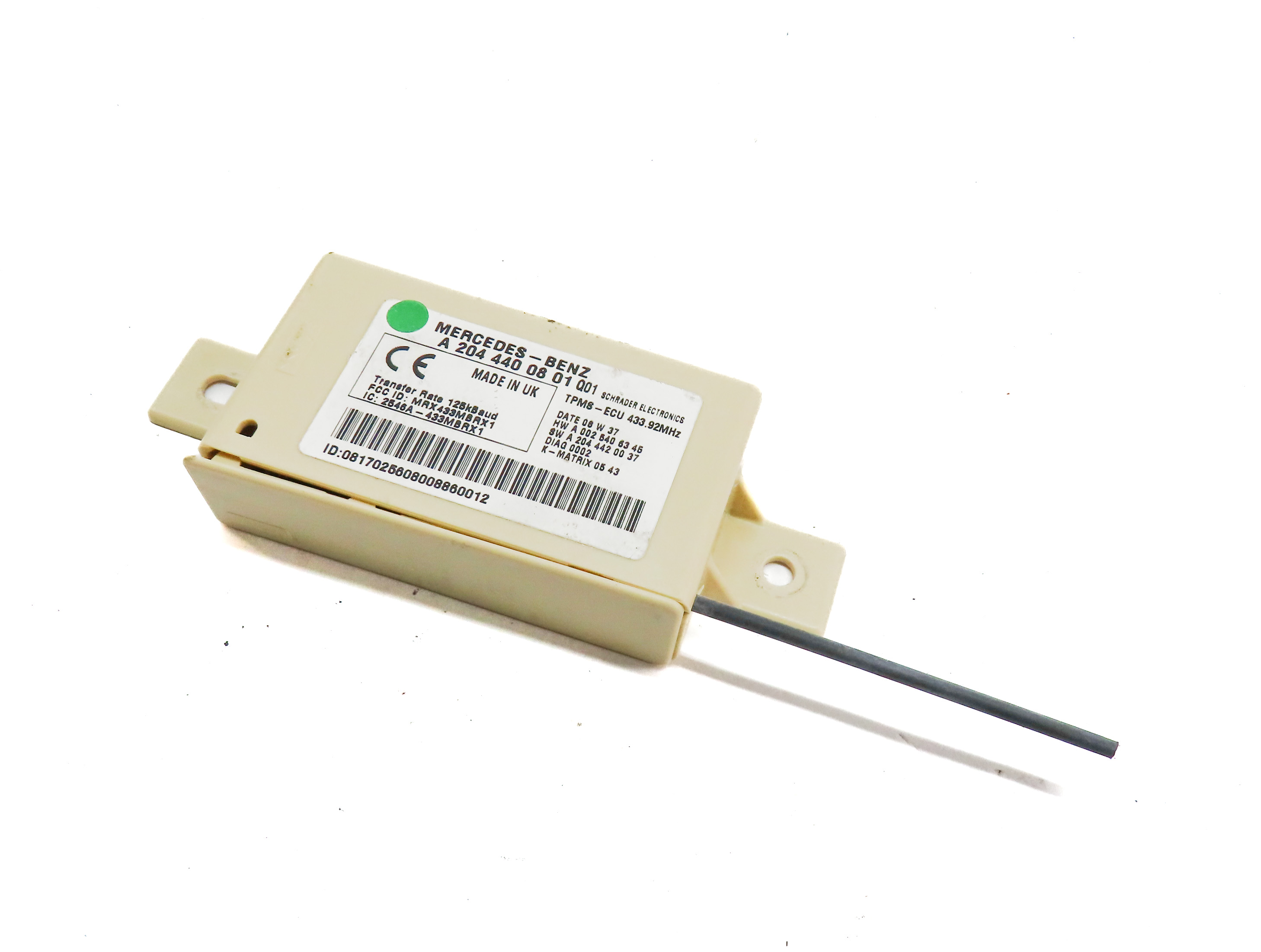 2008-2012 MB C230 C250 C300 C350 C63 GLK350 (W204) TPMS TIRE AIR PRESSURE MODULE — exact item pictured